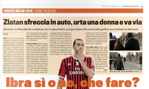 VIDEO! SCANDAL in Italia! Zlatan Ibrahimovic a lovit cu masina o jurnalista si a fugit de la fata locului! Reactia INCREDIBILA a celor de la Milan:_2