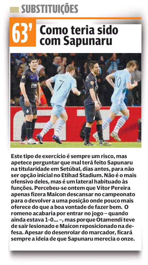 Sapunaru a ajuns subiect de CEARTA la Porto dupa umilinta cu Manchester City din Europa League_1