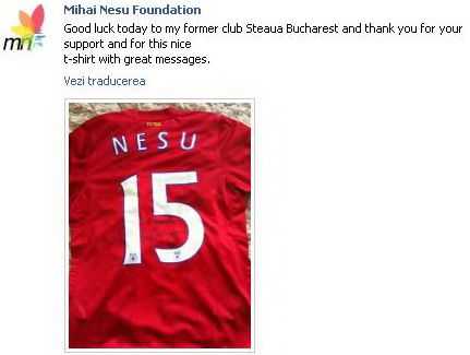 FOTO: Nesu si-a pus pe Facebook poza cu cadoul primit de la stelisti! Mesajul lui Nesu inainte de meciul cu Twente!_3