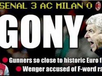 
	SCANDAL dupa ce Arsenal a ratat revenirea secolului! Wenger a urlat dupa meci: &quot;A f***ing disgrace!&quot; Acuzele dure catre arbitru, UEFA si Milan:
