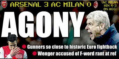 Arsenal AC Milan Arsene Wenger
