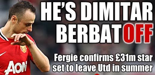 Manchester United Dimitar Berbatov Sir Alex Ferguson