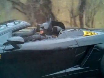 VIDEO SENZATIONAL! Batman exista si are Lamborghini! Faza uluitoare pe sosea!