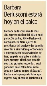 VIDEO: Steaua, chemata de Barbara Berlusconi in vestiarul lui Milan pe Nou Camp inainte de returul cu Barca! Ce zice cea mai bogata femeie din Italia_1