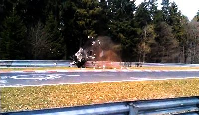 Honda accident nurburgring rasturnare suv