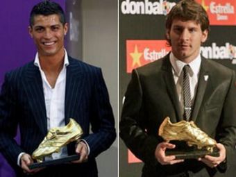 SENZATIE! Cristiano Ronaldo si Messi se intrec sa bata recordurile stabilite de DOI romani! Cine va fi cea mai buna Gheata de Aur din istorie?