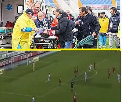 VIDEO / IMAGINI CUTREMURATOARE: Un coleg de-al lui Torje a facut infarct pe teren. Meciul a fost suspendat! Jucatorul a murit la spital!_2