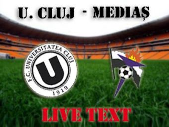 
	Niculescu vrea sa termine NEINVINS campionatul! U Cluj 3-0 Gaz Metan! Universitatea urca pe locul 7!
