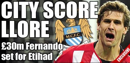 Fernando Llorente Athletic Bilbao Manchester City
