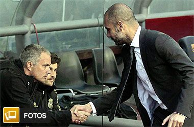 FOTO GENIAL! Mourinho l-a ignorat TOTAL pe Guardiola: Vezi gestul sau cand Pep a venit sa-l salute si cum s-au intampinat Messi si Cristiano Ronaldo_2