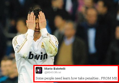 NU AI CUM sa nu razi cu nebunul de Balotelli! Ce mesaj GENIAL si-a pus pe Twitter imediat dupa meciul de aseara, in ciuda lui Ronaldo! :))_1