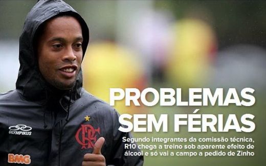 FOTO INCREDIBIL! Cum a decazut un ZEU! Ronaldinho s-a antrenat BEAT! Scuza PENIBILA in fata antrenorilor:_4