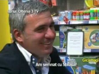 
	Nebunie in Craiova: suporterii s-au inghesuit sa il vada pe Hagi! Anuntul surprinzator al Regelui: &quot;Am semnat cu Steaua!&quot; VIDEO
