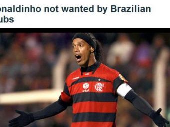 
	INCREDIBIL! Lovitura la care Ronaldinho nu se astepta niciodata! Toate echipele din Brazilia il REFUZA! Ce club de LEGENDA vrea sa-l aduca:
