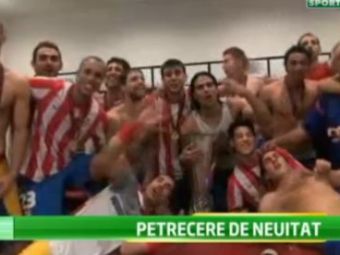 
	SENZATIE! Primele imagini cu petrecerea celor de la Atletico dupa ce au castigat EL! VIDEO: Cum au sarbatorit pe National Arena:
