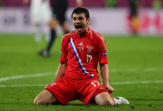 Rusia se bate pentru trofeu, Cehia nu a existat in acest meci: Rusia 4-1 Cehia! Dubla Dzagoev, gol senzational Pavlyuchenko! Vezi golurile 3D!_8