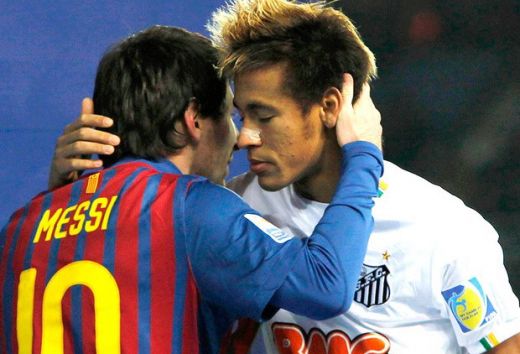 Lionel Messi Barcelona Neymar santos