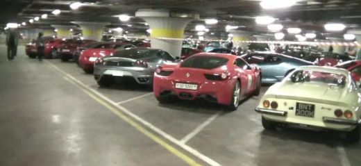 Ferrari Mille Miglia parcare Raliu subterana