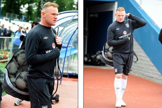 DEMENTIAL! Rooney a parcurs drumul de la chelie la creasta a la Beckham :) Freza geniala cu care i-a lasat masca pe colegi la antrenamentul Angliei:_2