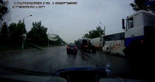 tir accident consum masina Rusia