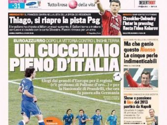 
	Scarita in istorie! Cel mai GLORIOS an din cariera lui Pirlo! Cel mai important ziar din Italia il propune la Balonul de Aur! Il merita?
