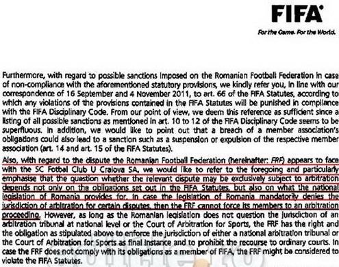 O scrisoare pierduta! FRF a ASCUNS fragmente din comunicatul FIFA! Care este mesajul REAL in cel mai mare scandal din fotbalul romanesc:_1