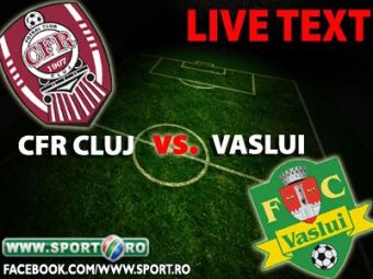 
	CE FE NER! Dezastru pentru Vaslui inainte de meciul DECISIV din Liga: CFR Cluj 3-0 Vaslui! Dubla Bastos, gol din penalty Cadu!
