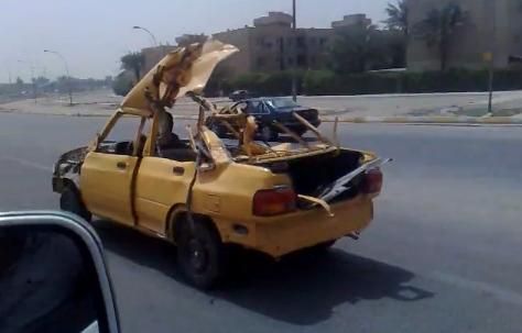 decapotabila cabrio explodata Irak irakieni