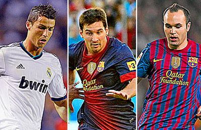 
	UEFA a anuntat astazi lista finala! Au mai ramas doar trei GIGANTI! Messi, Iniesta si Cristiano Ronaldo se bat pentru trofeul de cel mai bun! Cine merita sa castige?
