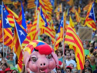 Cum ar arata Spania fara jucatorii de la Barca? Doua MILIOANE de oameni au protestat in Catalunia: &quot;We are not Spain!&quot;