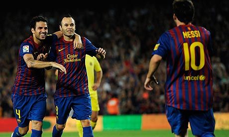Lionel Messi Arsenal Barcelona Cesc Fabregas Primera Division