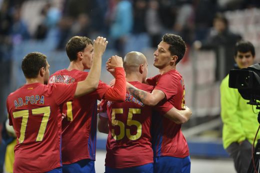 Steaua e la 10 puncte de Dinamo si Vaslui, inca un pas spre titlu: Steaua 4-0 Bistrita! Duble reusite de Mihai Costea si Rusescu!_2