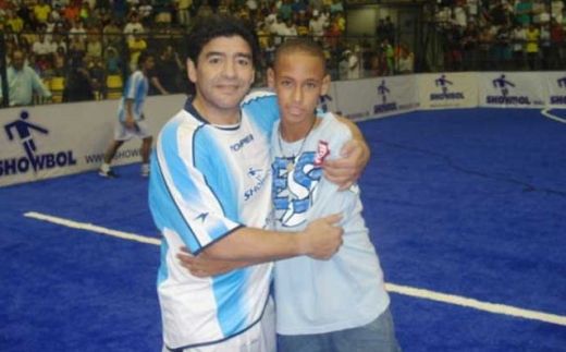 Diego Armando Maradona Argentina Brazilia Neymar da Silva Pele