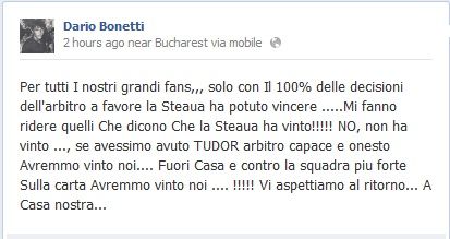 MESAJ HALUCINANT al lui Bonetti pe Facebook: "Am batut Steaua! Ma fac sa rad aia care spun altceva!" Ce meci a vazut dinamovistul_2
