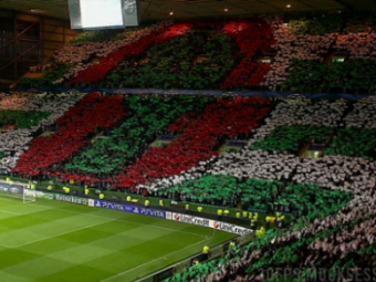 VIDEO FENOMENAL! Te trec toti fiorii! Cum au cantat fanii lui Celtic You&#39;ll Never Walk Alone inainte de meciul cu Barca!