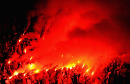 FOTO Turcii i-au aratat ce inseamna IADUL lui Manchester United! Atmosfera de COSMAR pentru oamenii lui Ferguson cu Galata! Ati mai vazut asa ceva pana acum?_2