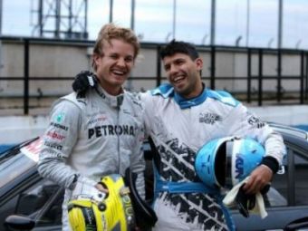 
	VIDEO Rosberg si Kun Aguero se intrec pe circuit cu cea mai puternica masina germana!
