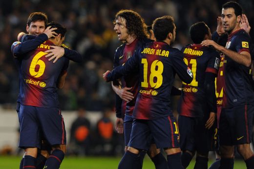Lionel Messi David Villa fc barcelona