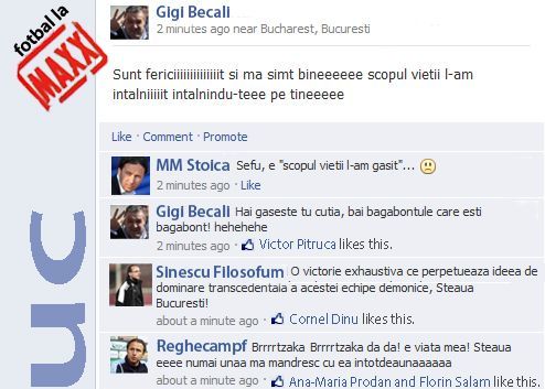 A iesit mare scandal dupa ce Gigi a gresit versurile de la "Sunt fericit"! Meme a fost potolit imediat, Sinescu s-a bagat in seama si l-a scos din sarite pe Becali :))_1