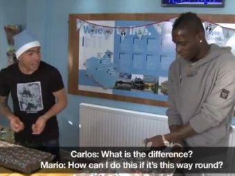 
	SUPERVIDEO: &#39;Mos&#39; Tevez il face de ras pe GRINCH Balotelli: &quot;Folosesteti si tu capul o data!&quot; De ce uraste Mario spiritul Craciunului :) 
