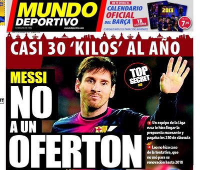 
	Dezvaluire incredibila de la negocierile dintre Messi si Barca: &quot;a refuzat cateva KILOGRAME de bani pentru a ramane!&quot; Ce oferta a refuzat in ULTIMUL moment:
