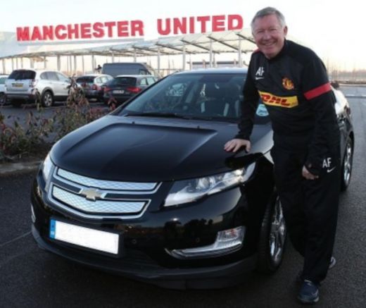 Sir Alex Ferguson Chevrolet Volt Manchester United