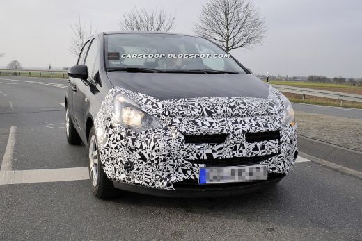 FOTO Noua Corsa a fost SPIONATA pe sosea! Opel isi schimba fata! Cum arata noua masina la teste:_3