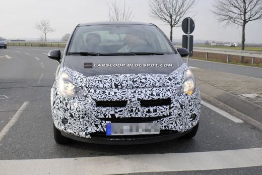 FOTO Noua Corsa a fost SPIONATA pe sosea! Opel isi schimba fata! Cum arata noua masina la teste:_4