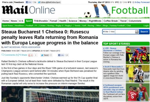 Raul Rusescu, EROU NATIONAL: "Chelsea nu merita sa joace aici!" Guardian a incercat sa ascunda meciul: FOTO_4