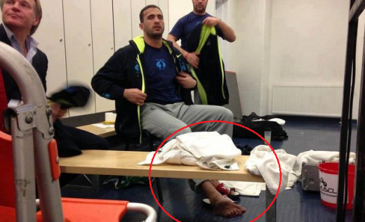 FOTO HORROR! Badr Hari si-a MUTILAT piciorul in finala K-1: "A refuzat sa plece cu ambulanta la spital!" EXCLUSIV Vezi cum ii arata piciorul dupa meci:_1
