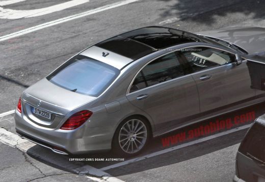 FOTO Noua limuzina de la Mercedes a fost pozata fara camuflaj! S-Classe apare in 2014! UPDATE: Au aparut primele imagini oficiale cu interiorul:_9