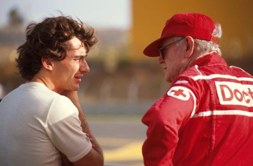 Ayrton Senna Bernie Ecclestone f1 imola Kimi Raikkonen