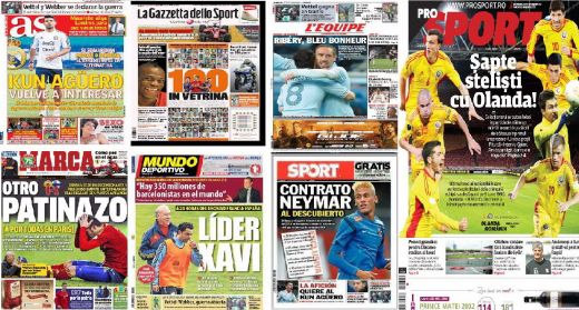 TITLURILE ZILEI | Stire BOMBA pe prima pagina din Sport Catalunya: Neymar a semnat cu Barca! AS: Kun Aguero, primul pe lista Realului! ProSport: 7 stelisti in primul 11!_8