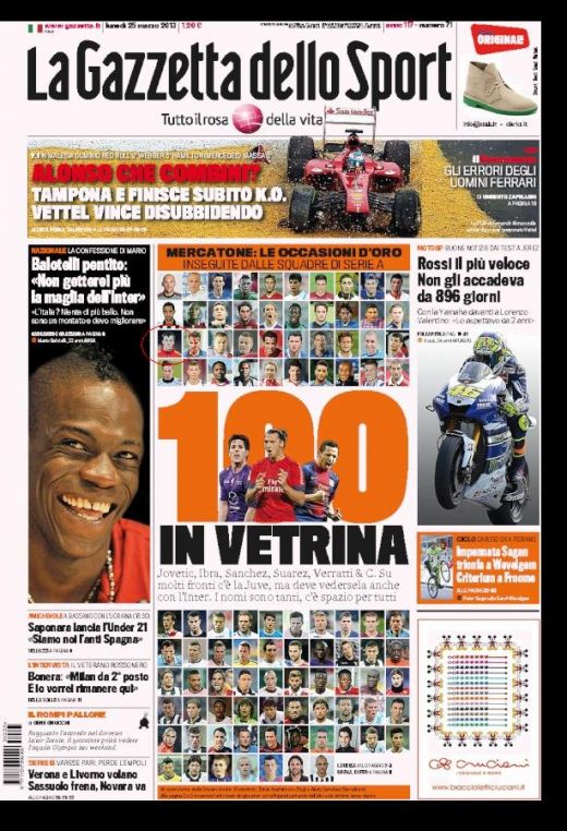 BOMBA in Italia! Chiriches, pe prima pagina a celui mai citit ziar de sport! Anuntul care ii UMPLE conturile lui Gigi Becali:_1